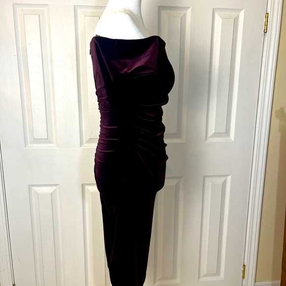 X by escape, deep, purple velvet gown - Picture 4 of 10